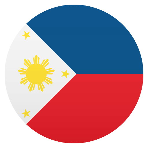 Flag: Philippines as drawn by JoyPixels in 5.0