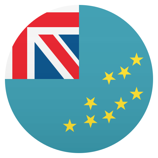 Flag: Tuvalu as drawn by JoyPixels in 5.0