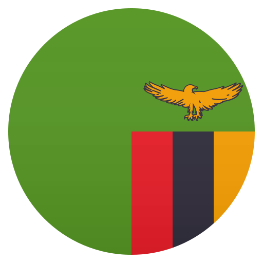 Flag: Zambia as drawn by JoyPixels in 5.0