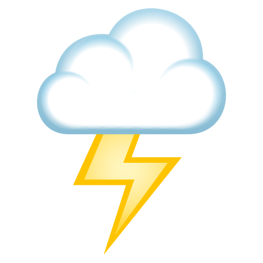 Nube Con Rayo as drawn by JoyPixels in 5.0