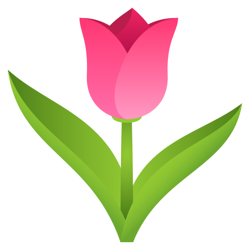 Tulip as drawn by JoyPixels in 5.0