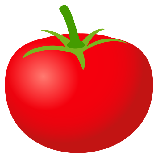 Tomato as drawn by JoyPixels in 5.0