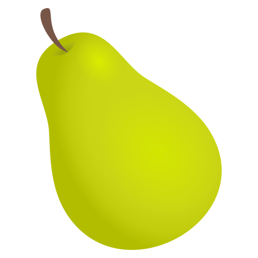Pear as drawn by JoyPixels in 5.0