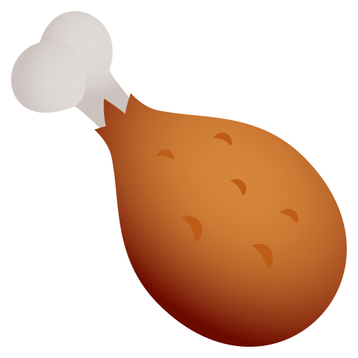 Poultry Leg as drawn by JoyPixels in 5.0