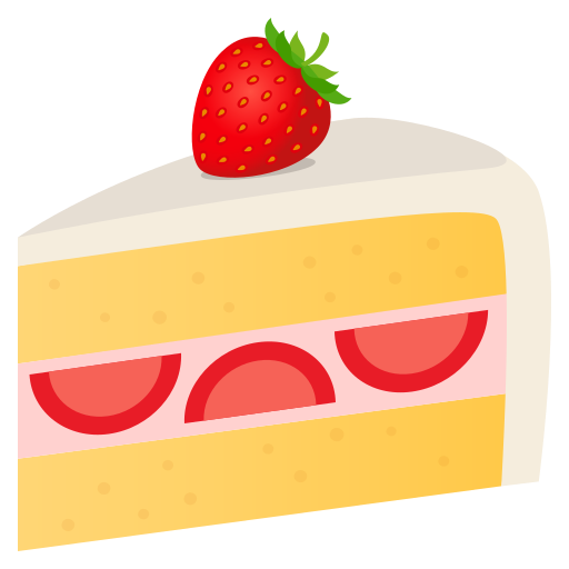 Shortcake as drawn by JoyPixels in 5.0