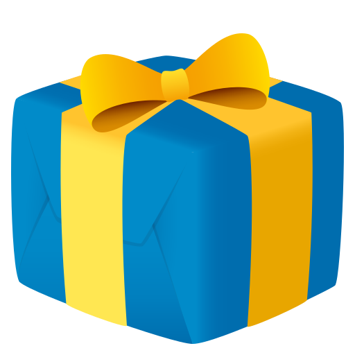 Wrapped Gift as drawn by JoyPixels in 5.0