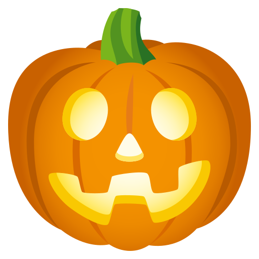 Jack-O-Lantern as drawn by JoyPixels in 5.0
