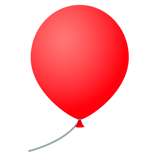 Balloon as drawn by JoyPixels in 5.0