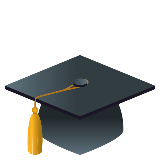 Graduation Cap as drawn by JoyPixels in 5.0