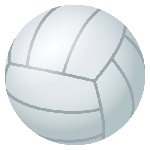 Volleyball as drawn by JoyPixels in 5.0