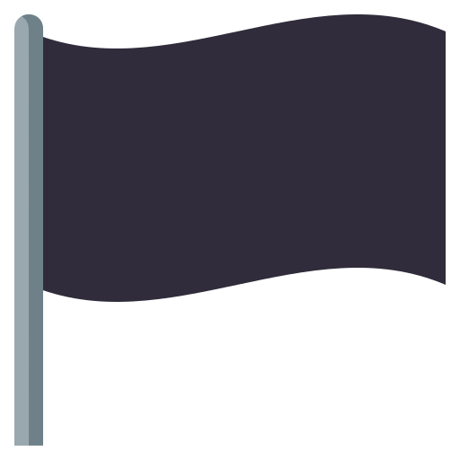 Black Flag as drawn by JoyPixels in 5.0