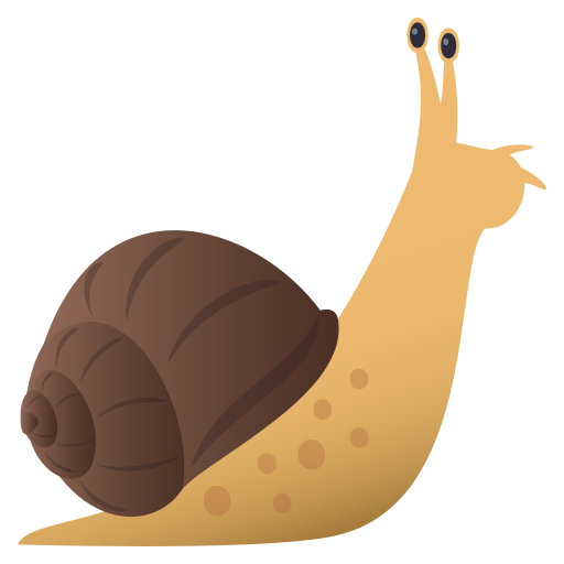Caracol as drawn by JoyPixels in 5.0