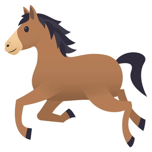 Cavallo as drawn by JoyPixels in 5.0