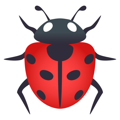 Lady Beetle as drawn by JoyPixels in 5.0