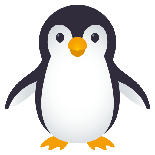 Penguin as drawn by JoyPixels in 5.0