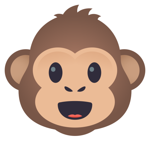 Monkey Face as drawn by JoyPixels in 5.0