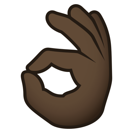 OK Hand: Dark Skin Tone, the design in this release