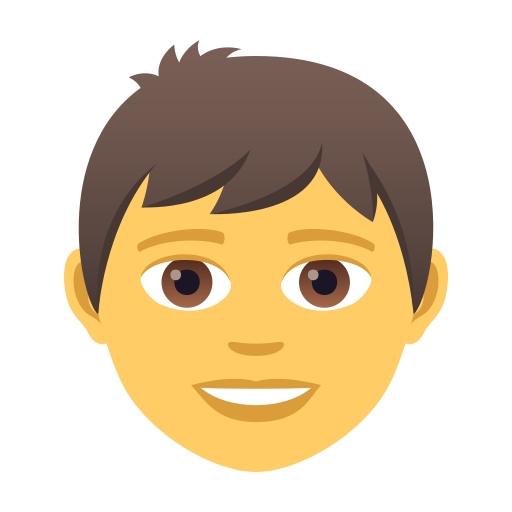 Boy as drawn by JoyPixels in 5.0