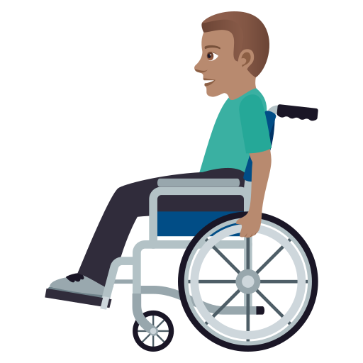 Man in Manual Wheelchair: Medium Skin Tone, the design in this release