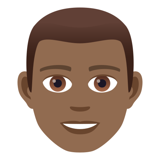 Man: Medium-Dark Skin Tone, the design in this release