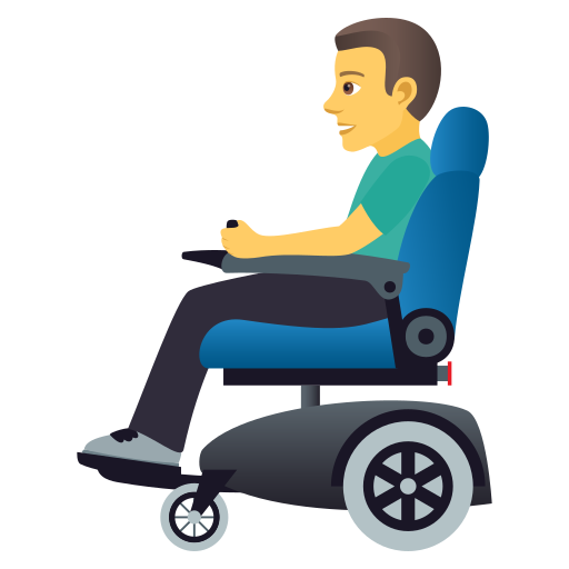 Man in Motorized Wheelchair, the design in this release