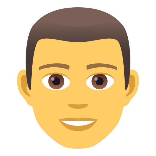 Man as drawn by JoyPixels in 5.0