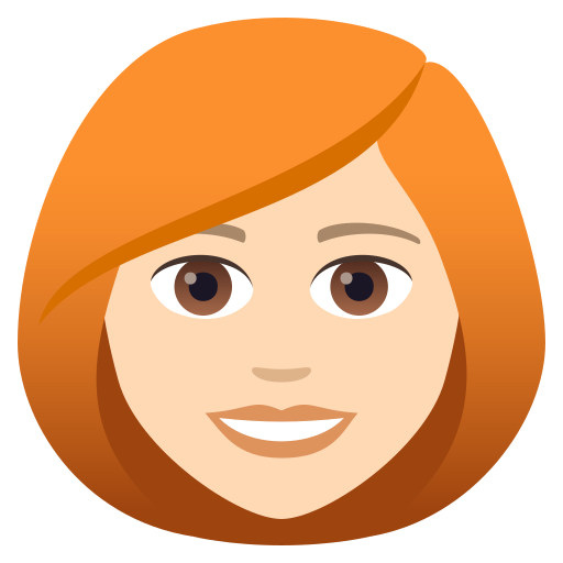 Woman: Light Skin Tone, Red Hair, the design in this release