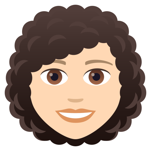 Woman: Light Skin Tone, Curly Hair, the design in this release