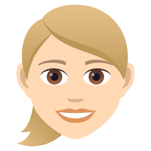 Woman: Light Skin Tone, Blond Hair, the design in this release