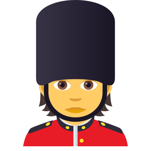 Guard as drawn by JoyPixels in 5.0