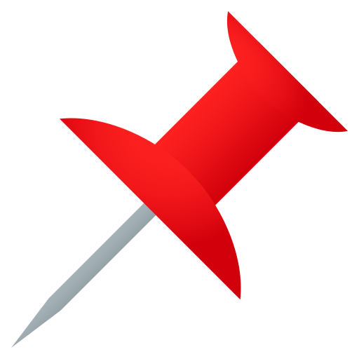 Pushpin as drawn by JoyPixels in 5.0
