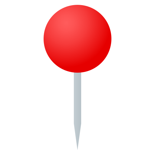 Round Pushpin as drawn by JoyPixels in 5.0