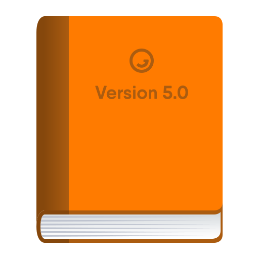 Orange Book as drawn by JoyPixels in 5.0