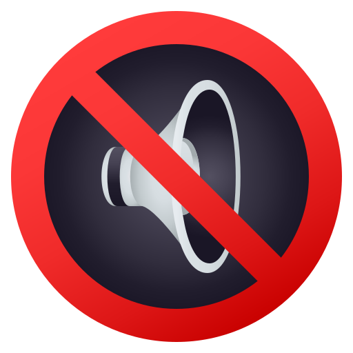 Muted Speaker as drawn by JoyPixels in 5.0