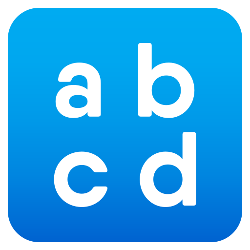 Input Latin Lowercase as drawn by JoyPixels in 5.0