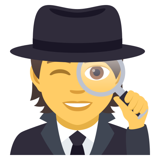 Detective as drawn by JoyPixels in 5.0