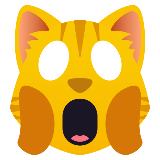 Weary Cat as drawn by JoyPixels in 5.0