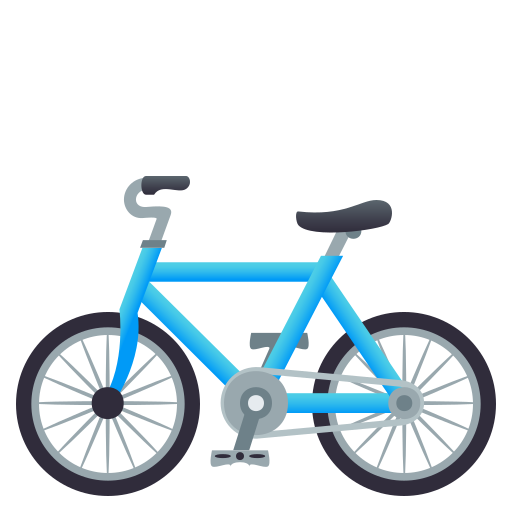 Bicycle as drawn by JoyPixels in 5.0