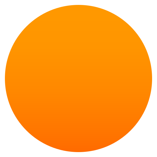 Oranger Punkt as drawn by JoyPixels in 5.0