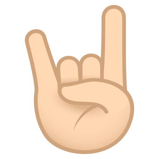 Sign of the Horns: Light Skin Tone, the design in this release