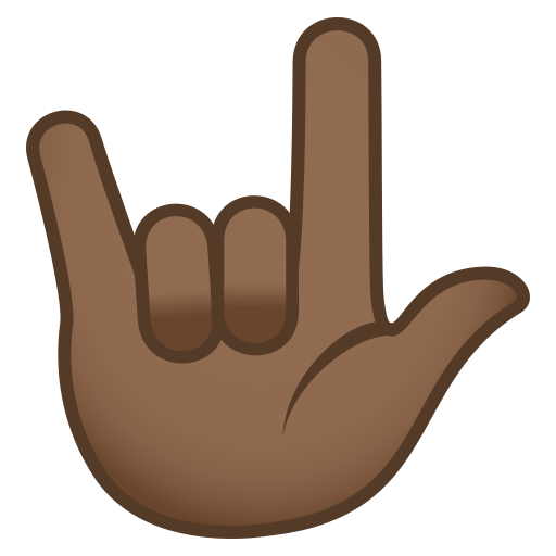 Love-You Gesture: Medium-Dark Skin Tone, the design in this release