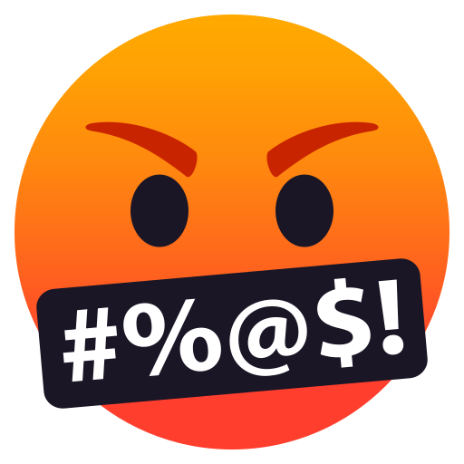 Face with Symbols on Mouth, the design in this release