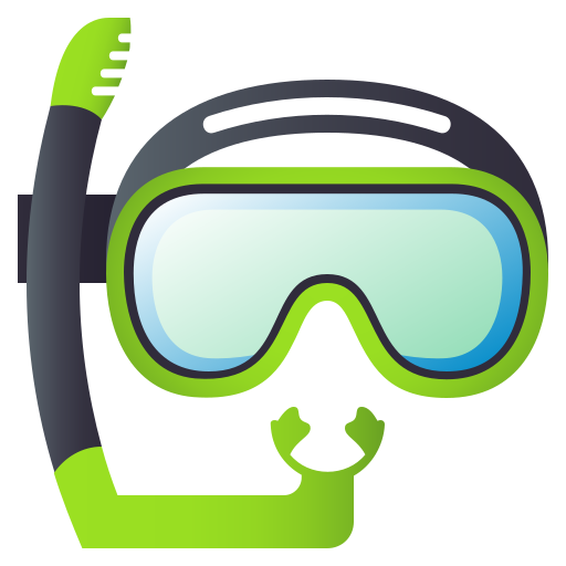 Diving Mask as drawn by JoyPixels in 5.0