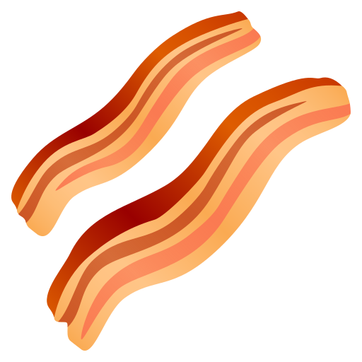 Bacon as drawn by JoyPixels in 5.0