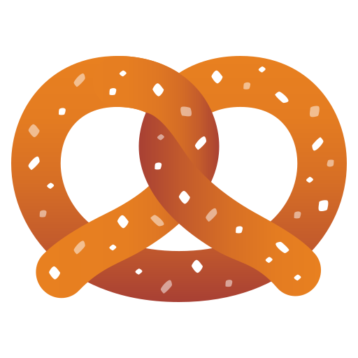 Pretzel as drawn by JoyPixels in 5.0