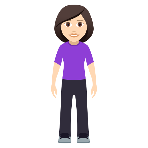 Woman Standing: Light Skin Tone, the design in this release