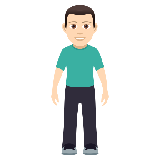 Man Standing: Light Skin Tone, the design in this release