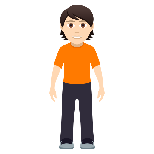 Person Standing: Light Skin Tone, the design in this release