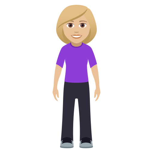 Woman Standing: Medium-Light Skin Tone, the design in this release