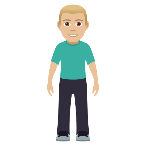 Man Standing: Medium-Light Skin Tone, the design in this release